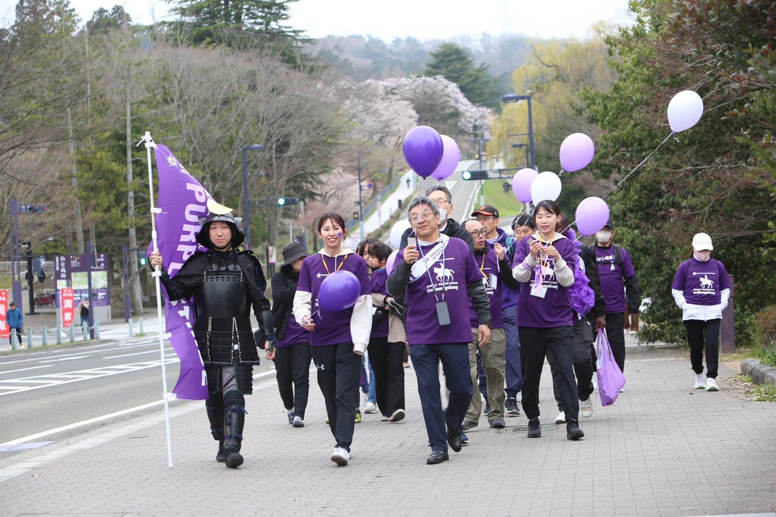 西公園お花見コースへ